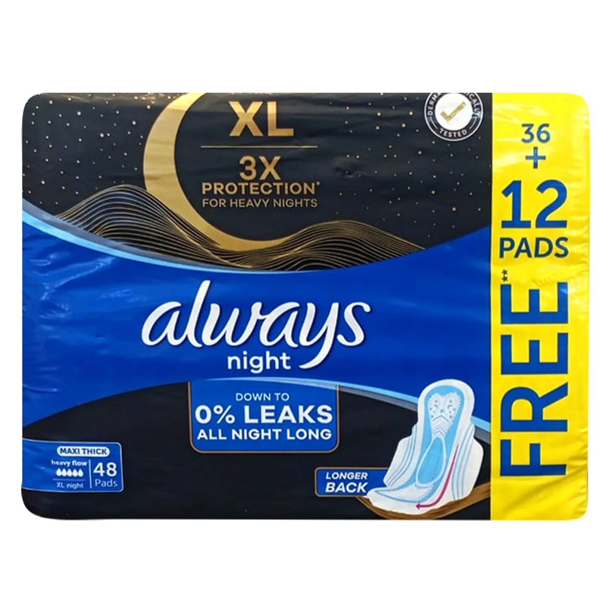 Always Night XL Pads 48 Pieces
