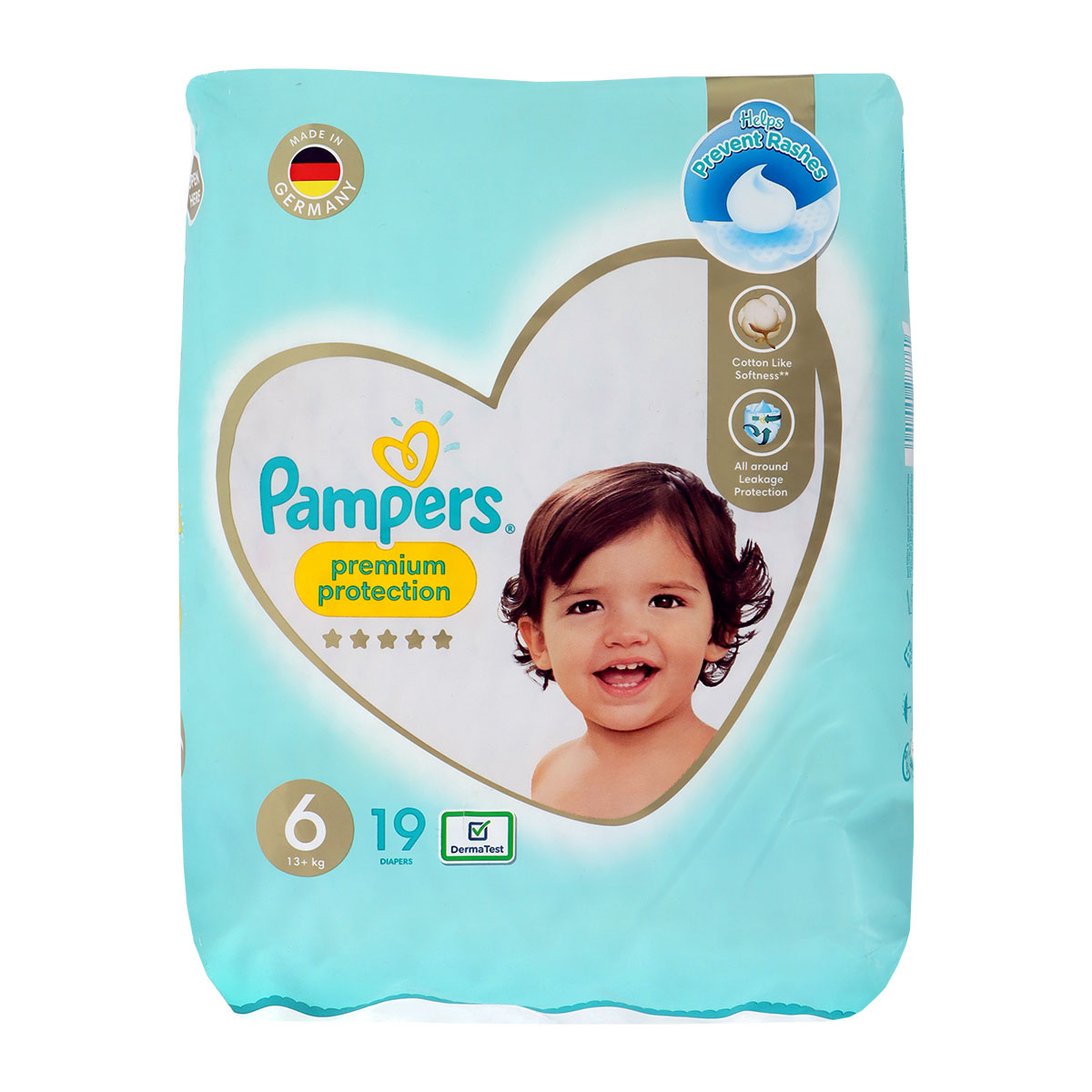 Pampers Premium Protection Diapers with Cotton Like Softness Size 6 for 13+ Kg