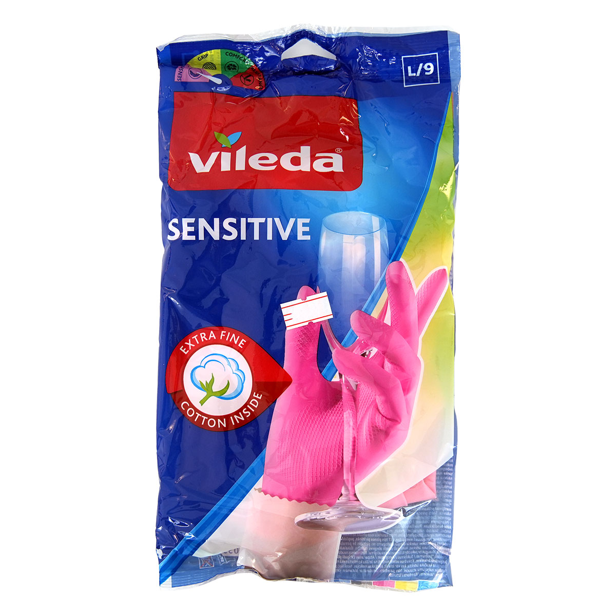 Vileda Gloves Sensitive Large