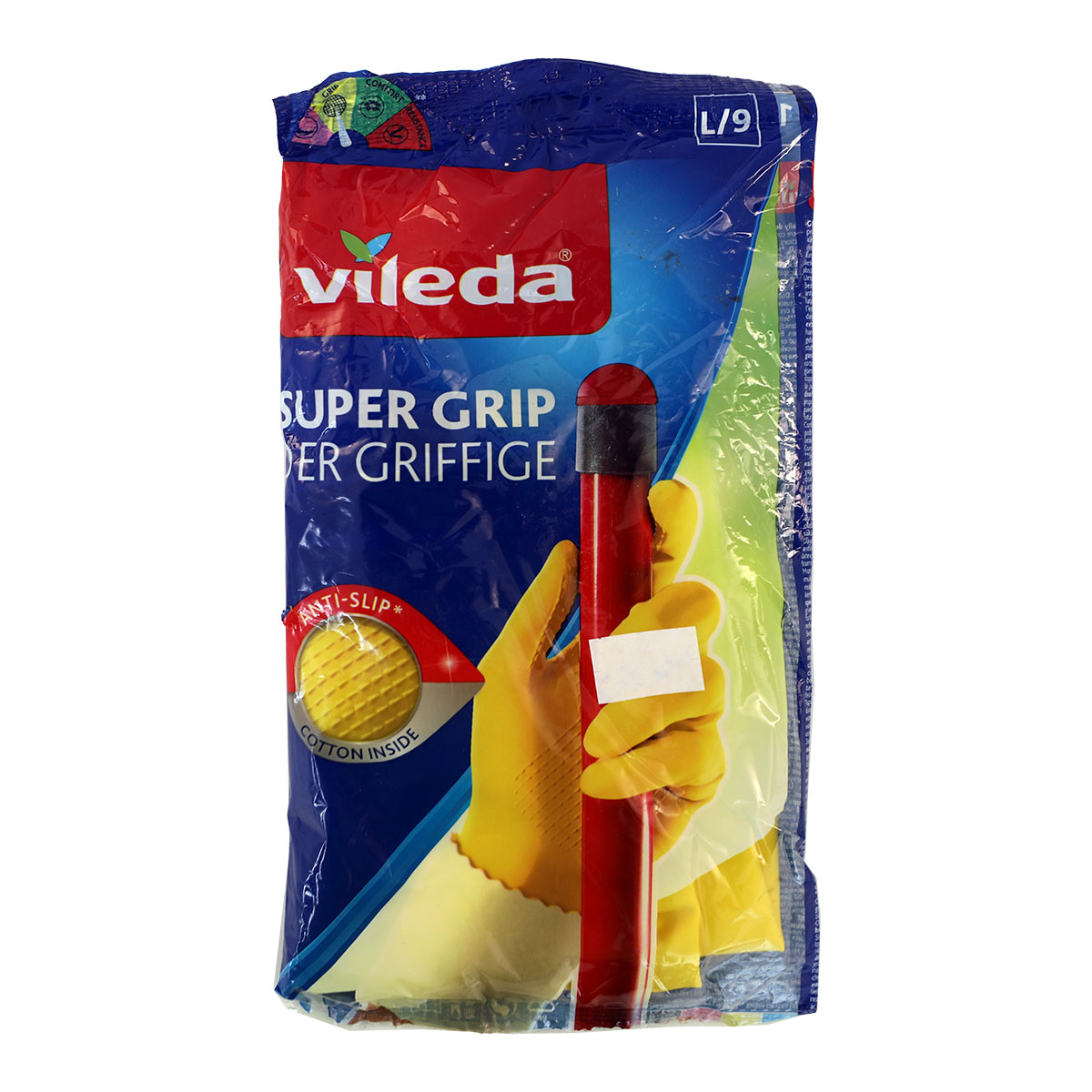 Vileda Supergrip Er Griffige Gloves Large