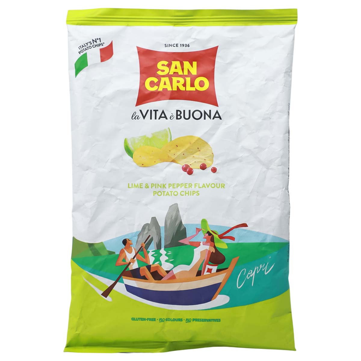 Piu Gusto Lime&Pnk Chps 50G
