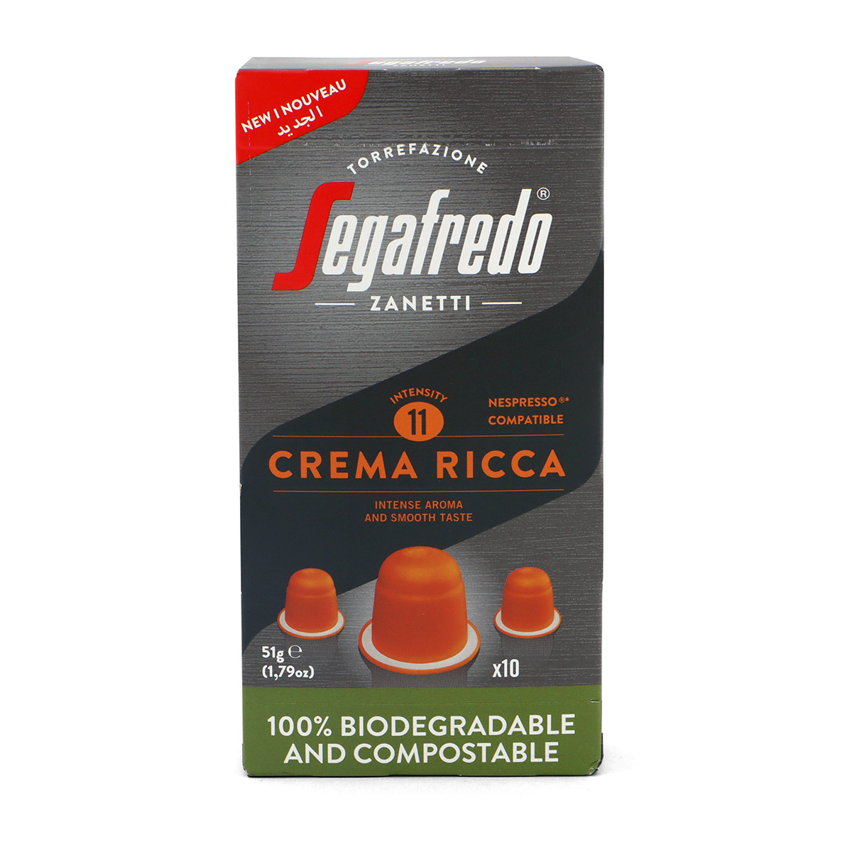 Segafredo Crema Ricca Coffee 10x51g
