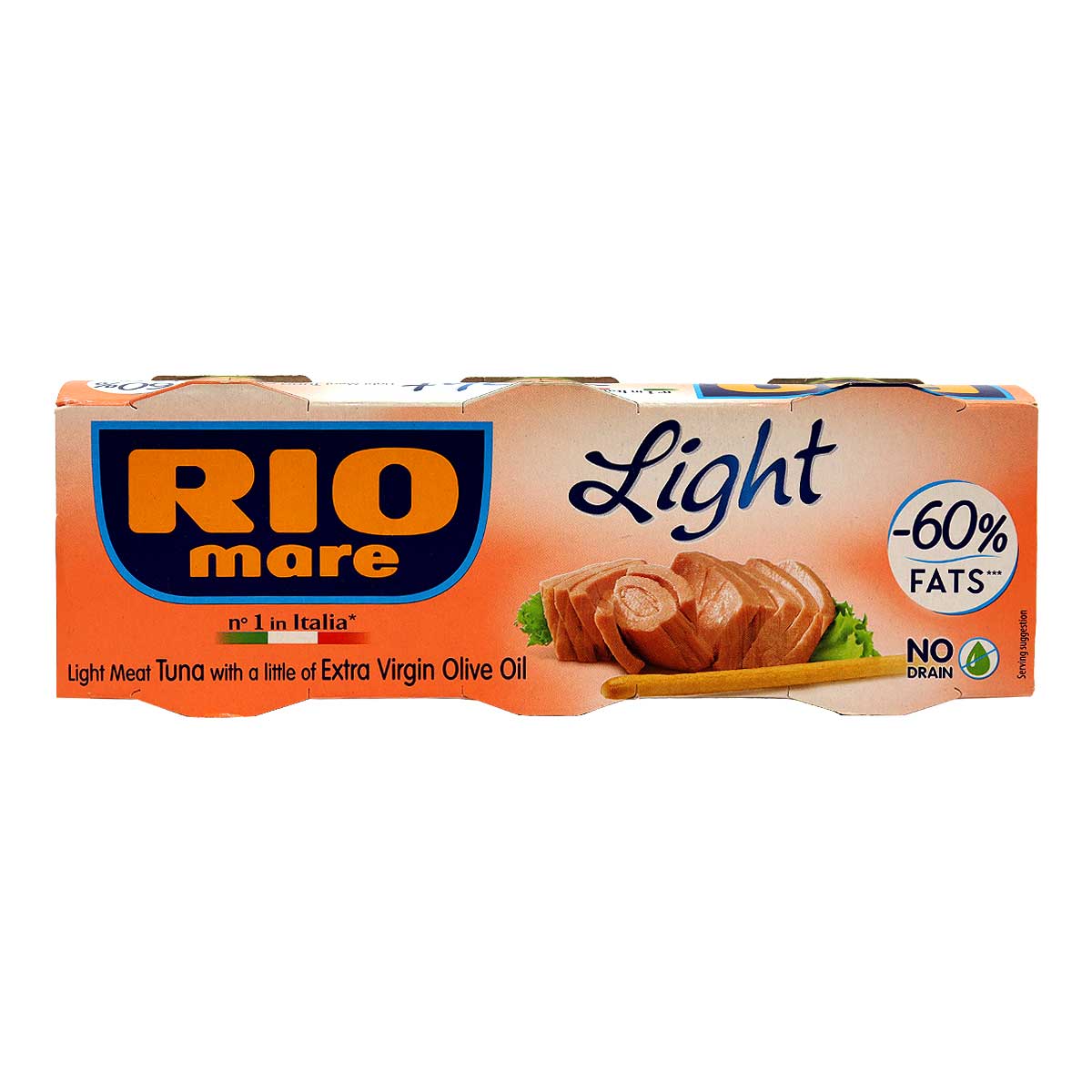 Rio Mare Light Meat Canned Tuna In Olive Oil 3 x 60 gm | Canned & Jarred Food | Canned Tuna & Seafood | Tuna