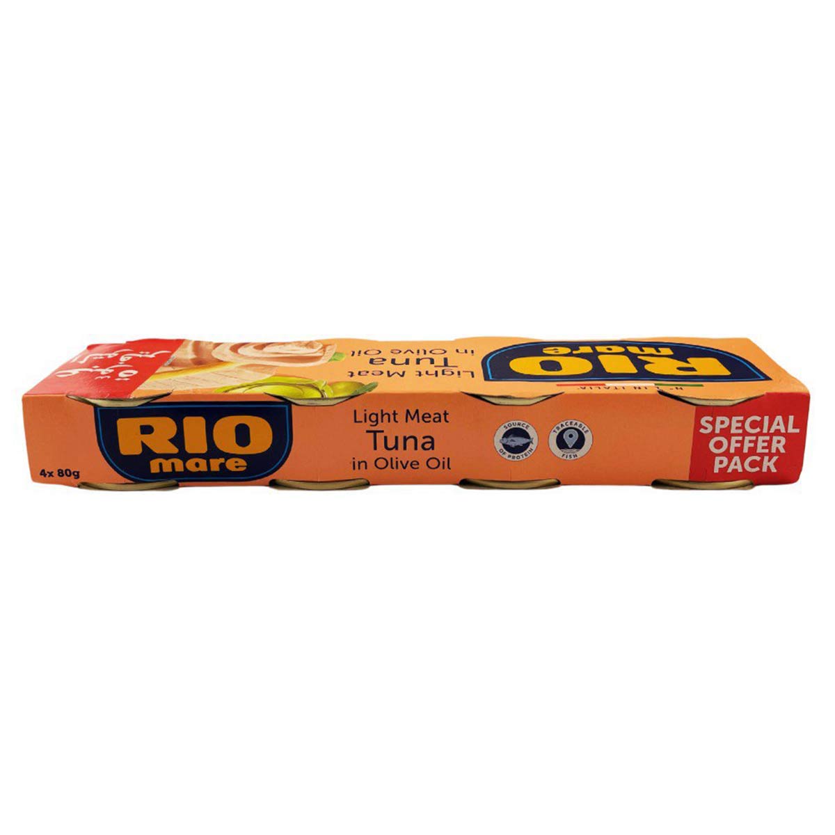Rio Mare Light Meat Canned Tuna in Olive Oil 4x80g