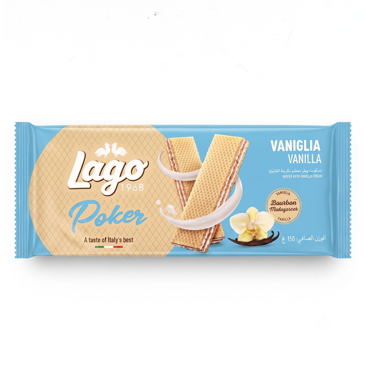 Gastone Lago Poker Wafer With Vanilla Cream 150g