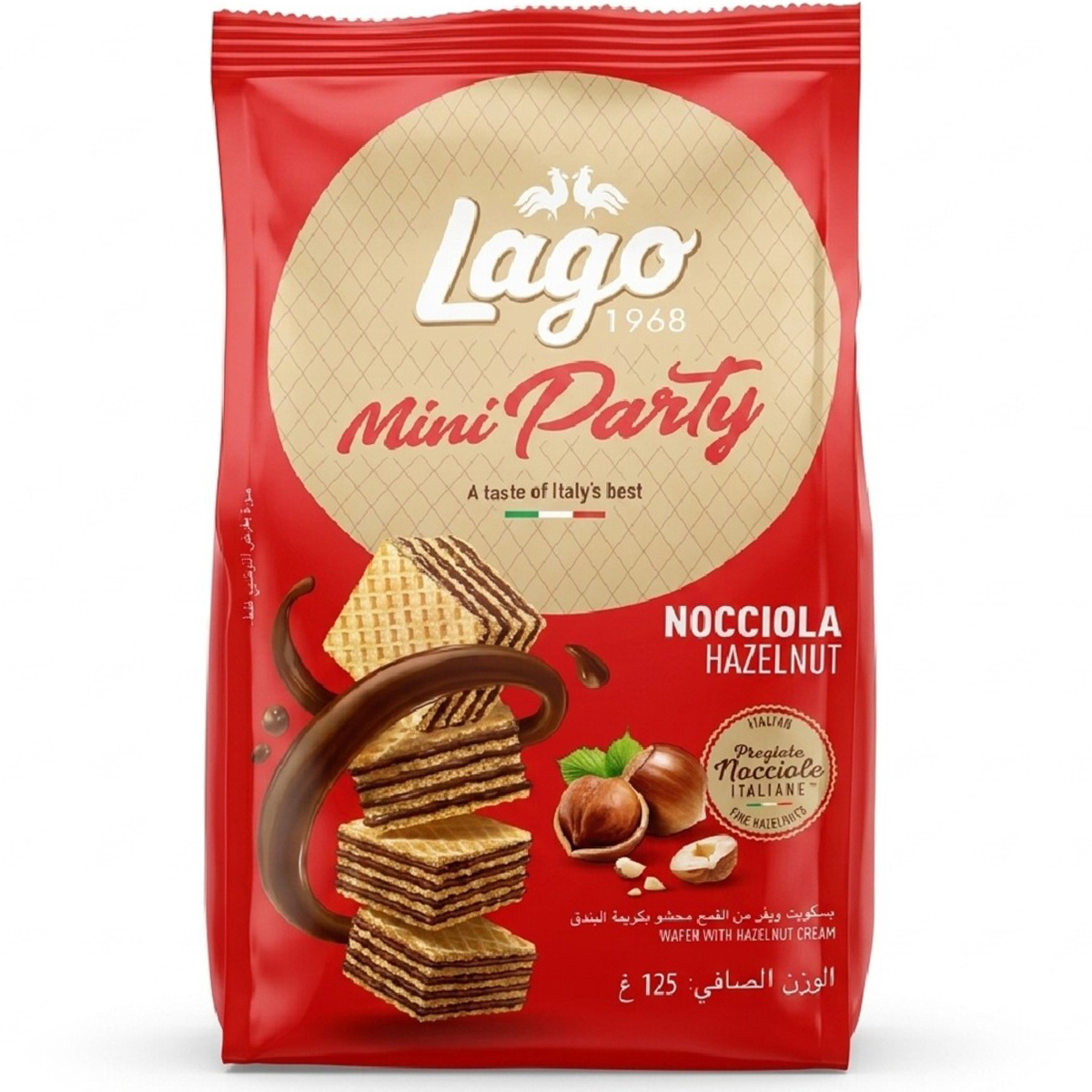 Lago Miniprty Wafer Hzlnut125G