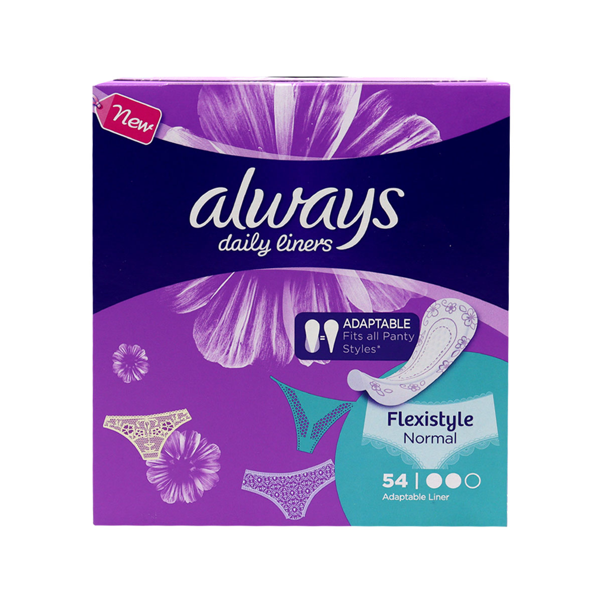 Always Daily Liners Flexistyle Normal 54 Pcs
