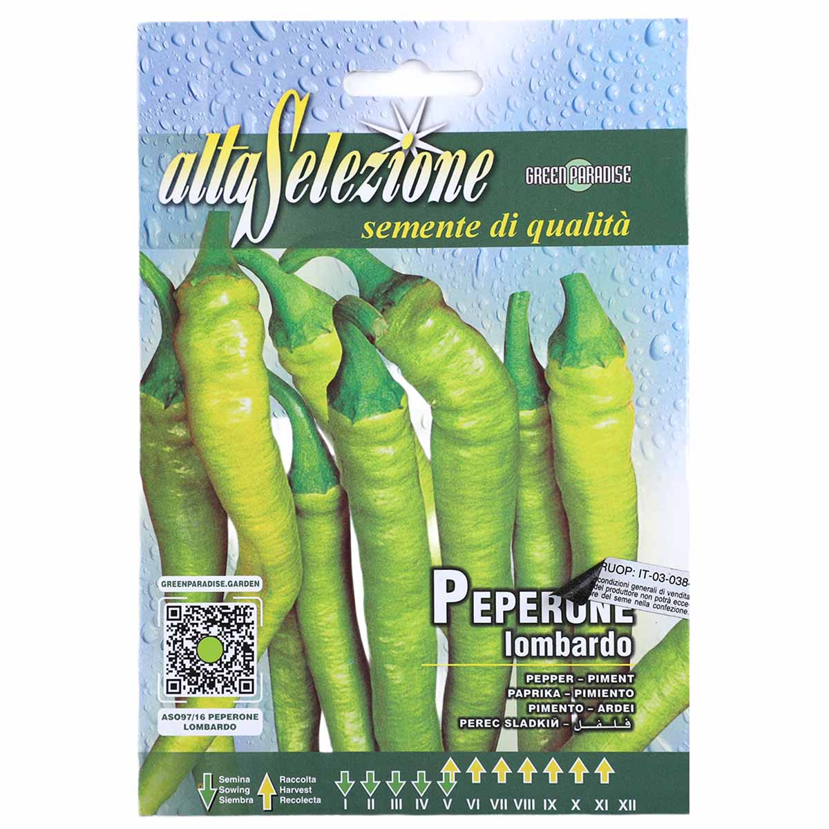 Alta Selezione Peperone Lombrado Seeds