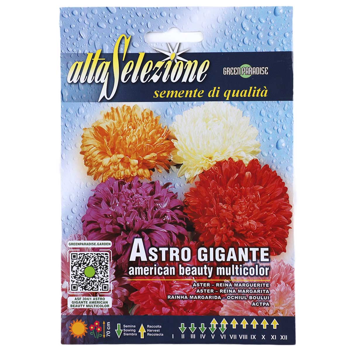 Alta Selezione Astro Gigante Seeds American Beauty Multicolor 1.50g