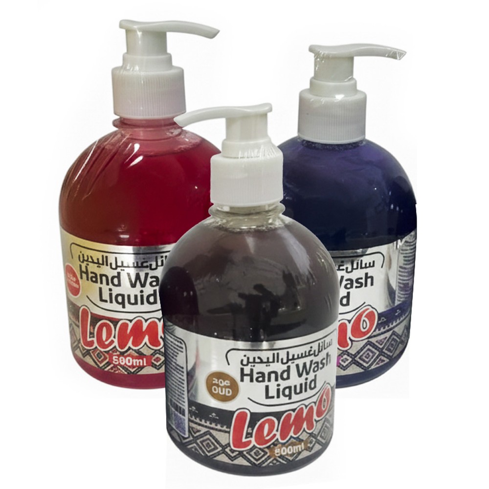Lemo Hand Wash Liquid Assorted 3x500ml