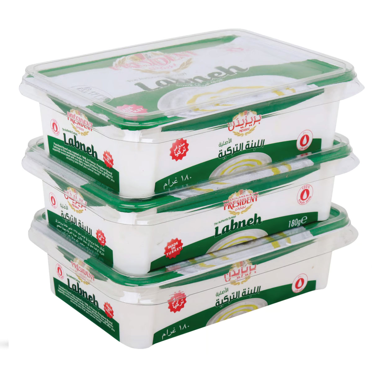 President Labneh 3x180g