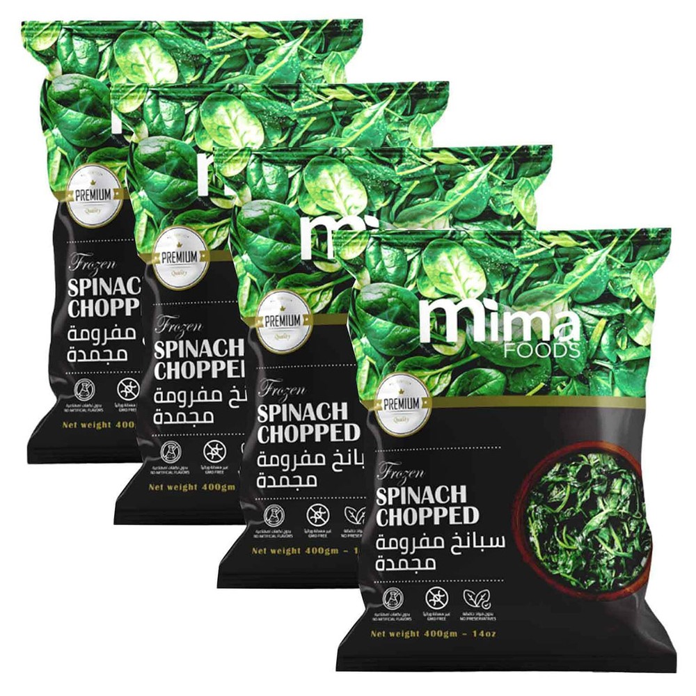 Mima Food Frozen Spinach Chopped 4x400g