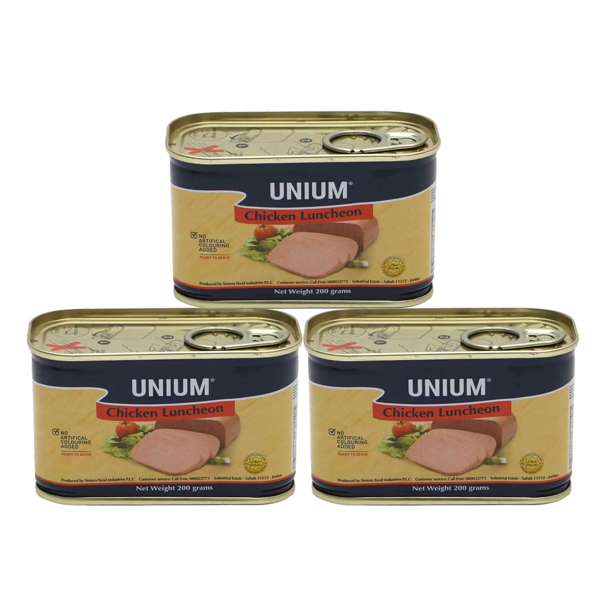Unium Luncheon Chicken Assorted 3X200g