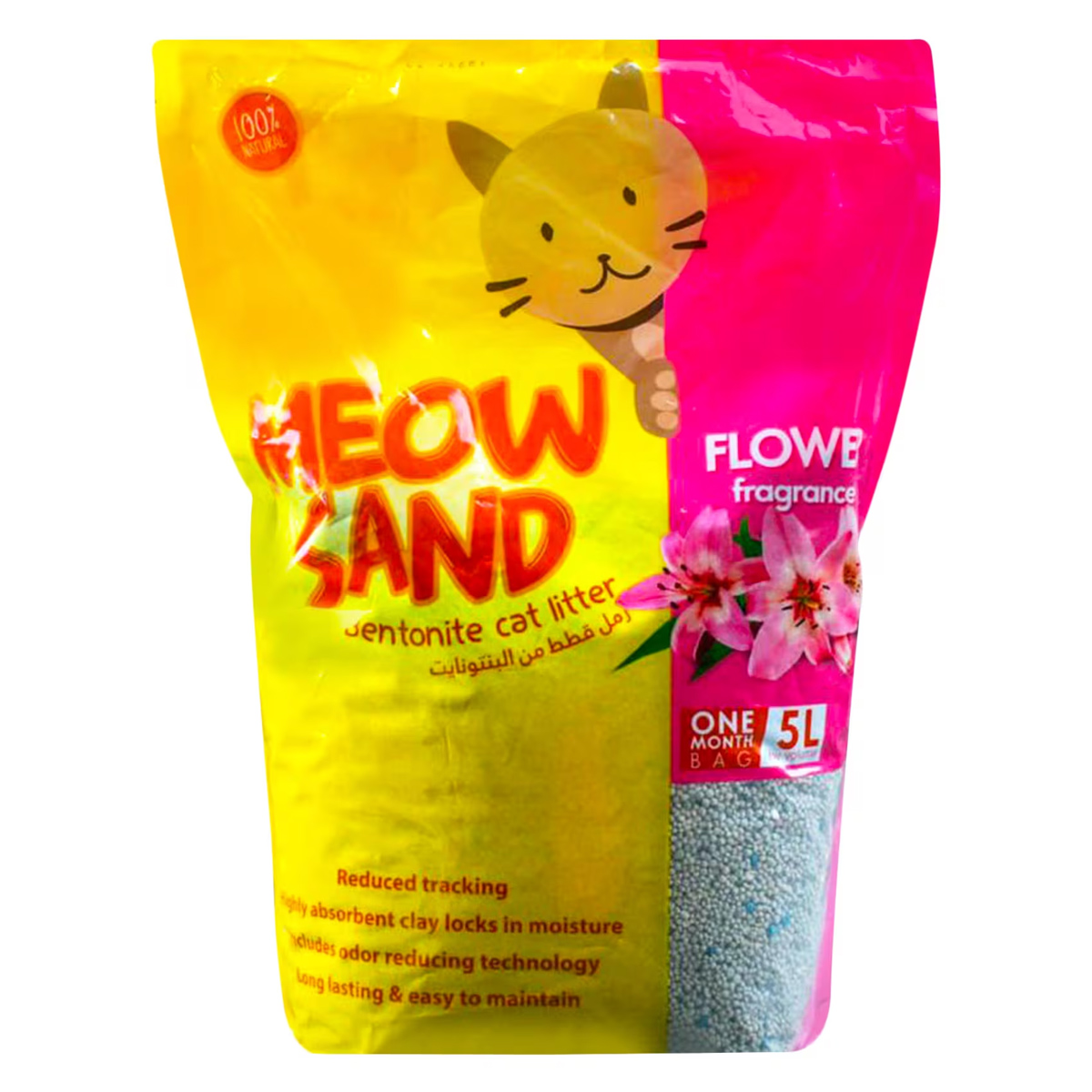 Meow Sand Bentonite Cat Flower Scent 5L