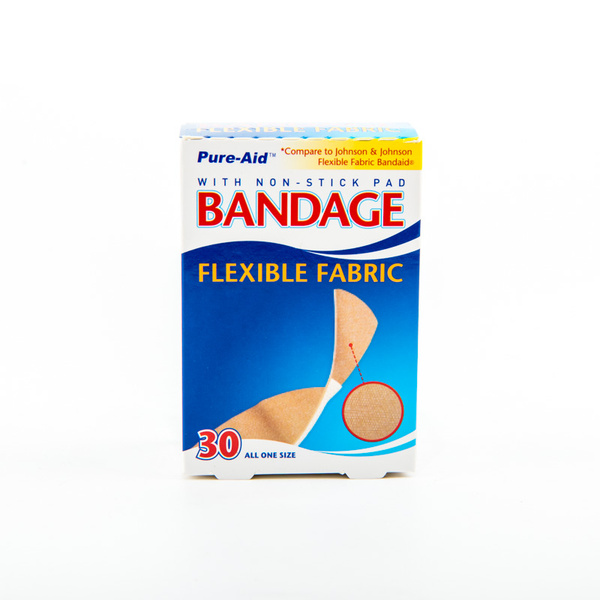 Pure-Aid Bandage Flexible Fabric 30 Strips