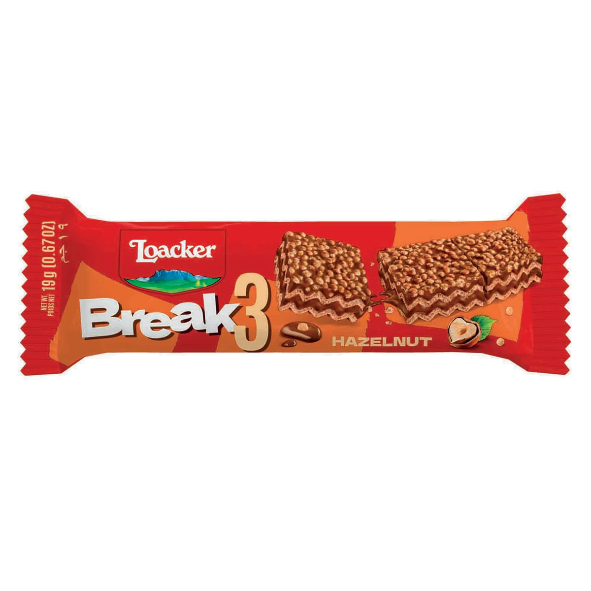Loacker Break 3 Hazelnut 19g