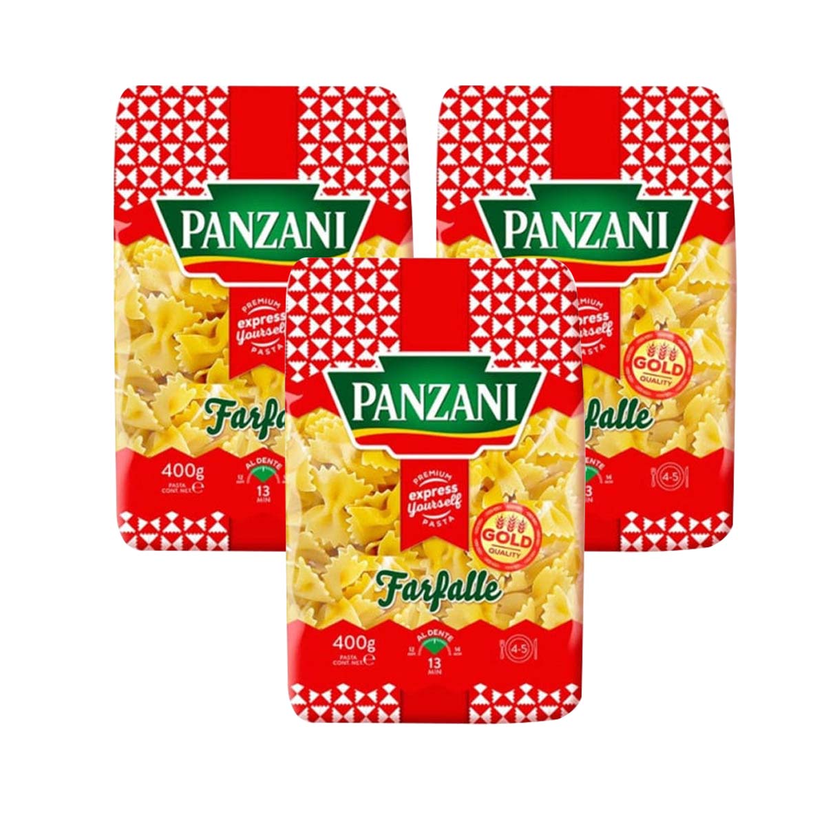 Panzani Farfalle Pasta 3x400g