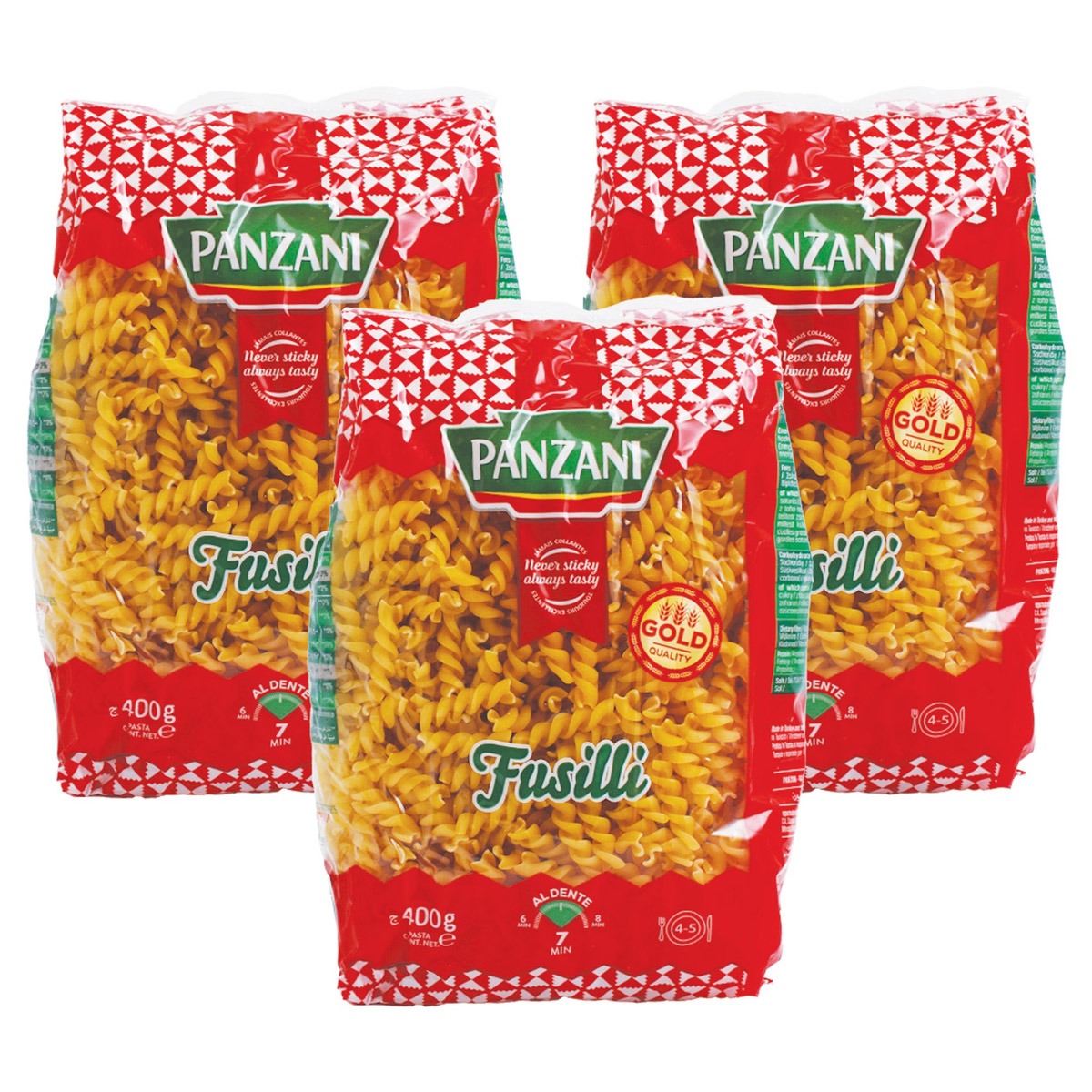 Panzani Pasta Assorted 3 Pcs x 400gm