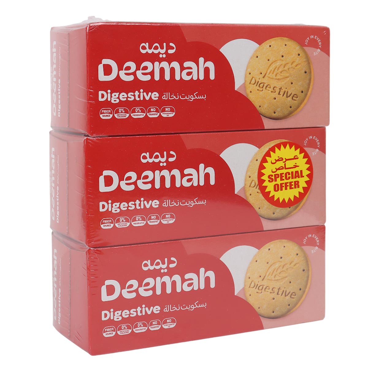 Deemah Digestive Biscuit 3x340g Assorted