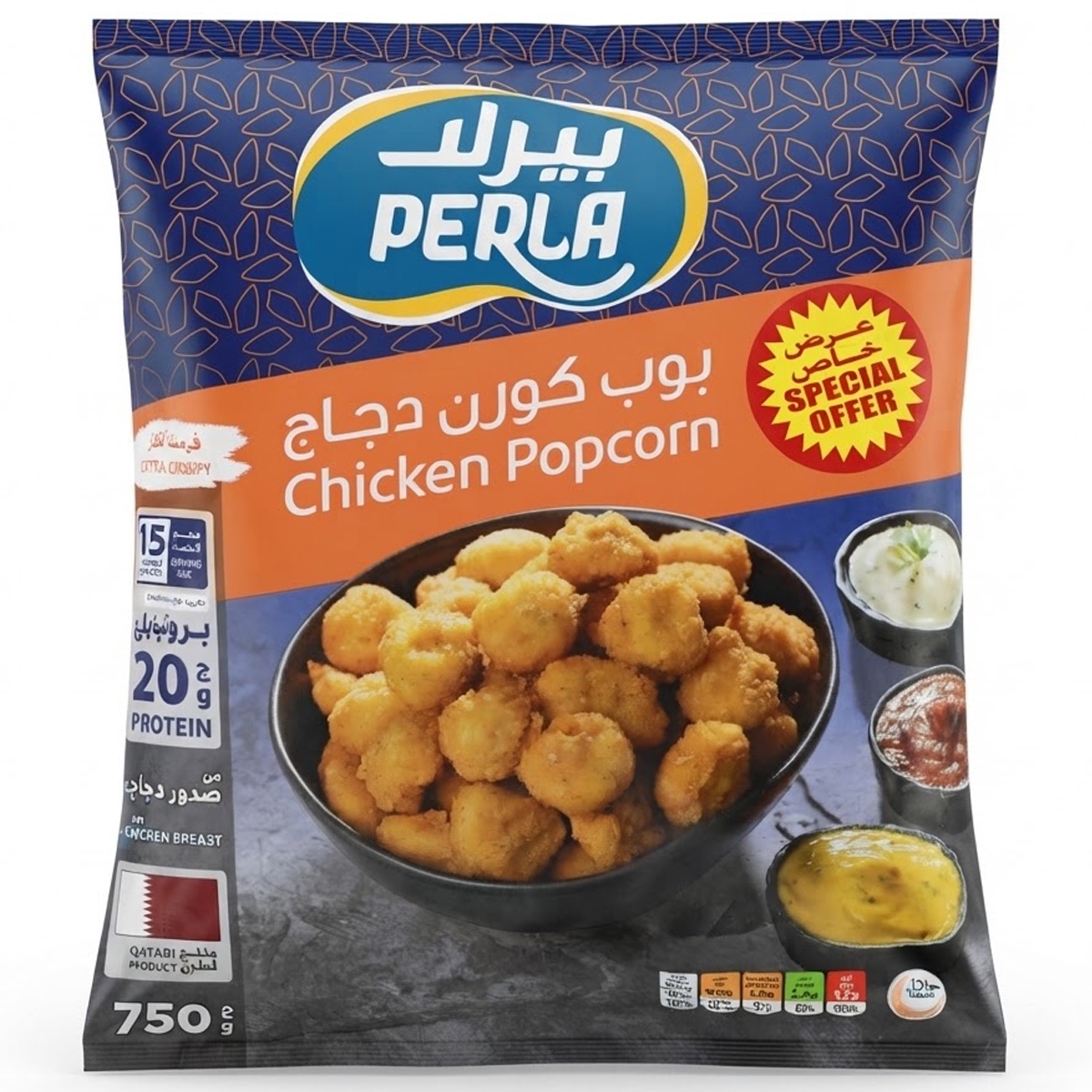 PERLA Chicken Popcorn 750g