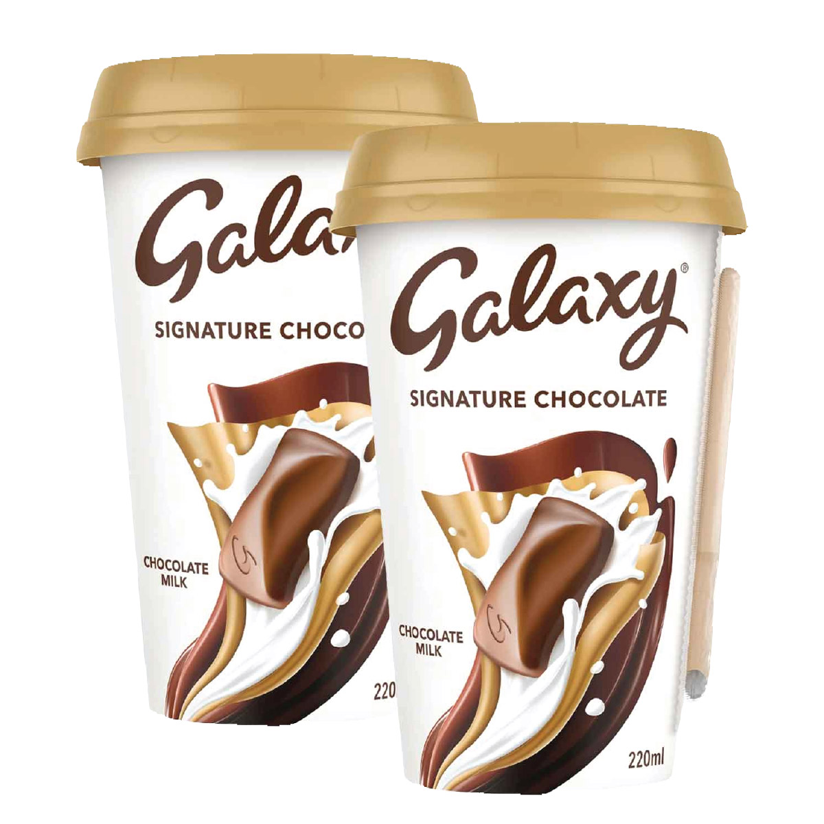 Galaxy Signature Chocolate Milk 2x220ml