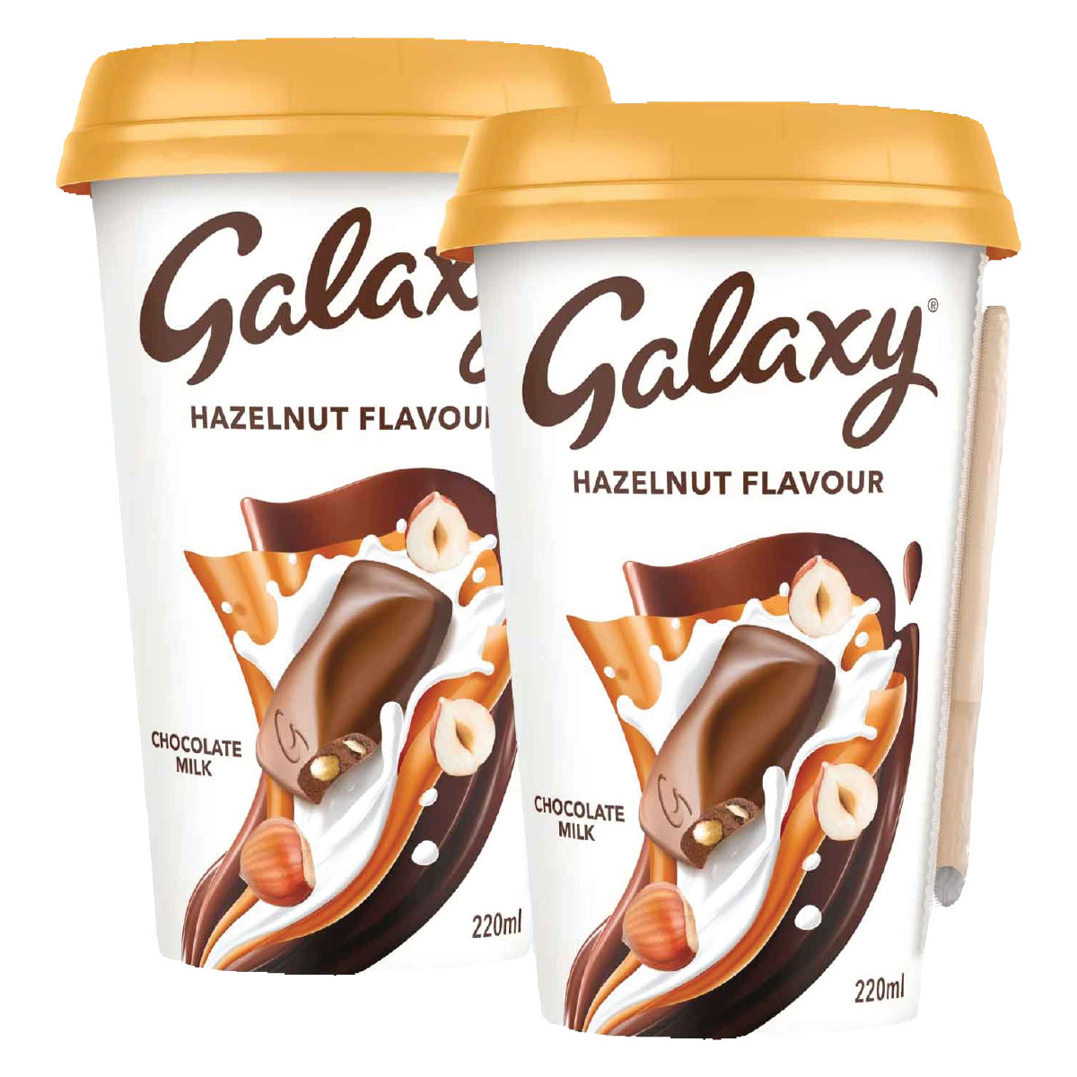 Galaxy Hazelnut Chocolate Milk 2x220ml