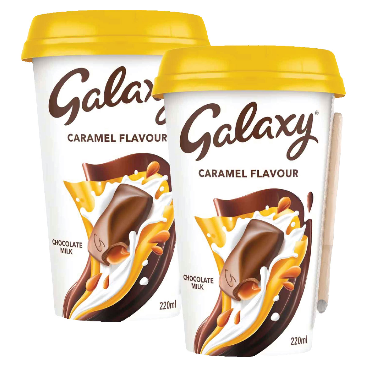 Galaxy Caramel Chocolate Milk 2x220ml