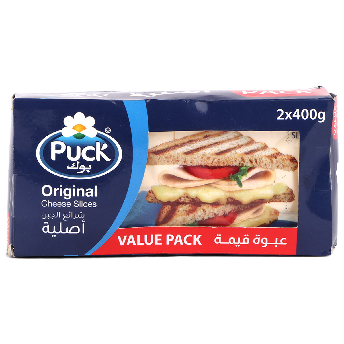 Puck Cheese Slices 2x400g