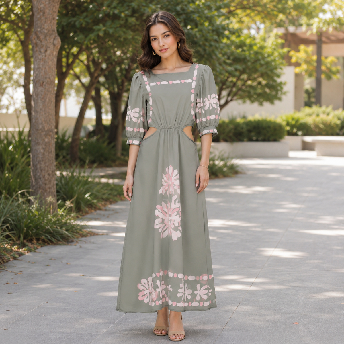 Ladies Dress Printed Free Size