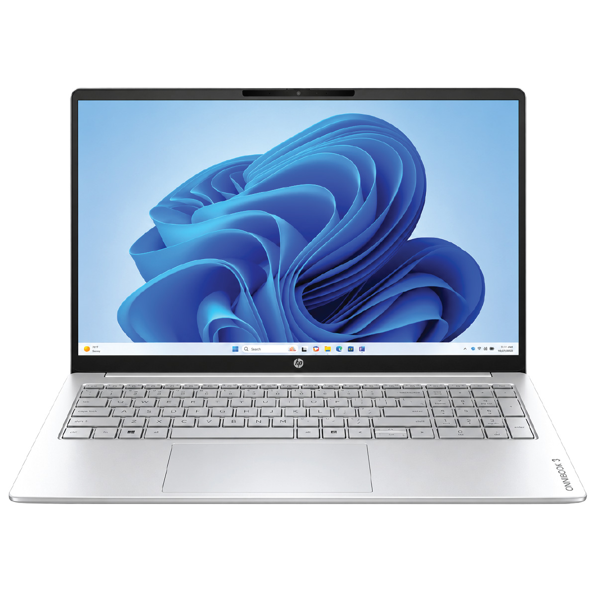 HP OmniBook 3, Windows 11, 16-Inch Intel Core 5, 320 Laptop (8GB, 512GB) Glacier Silver DX3W6EA