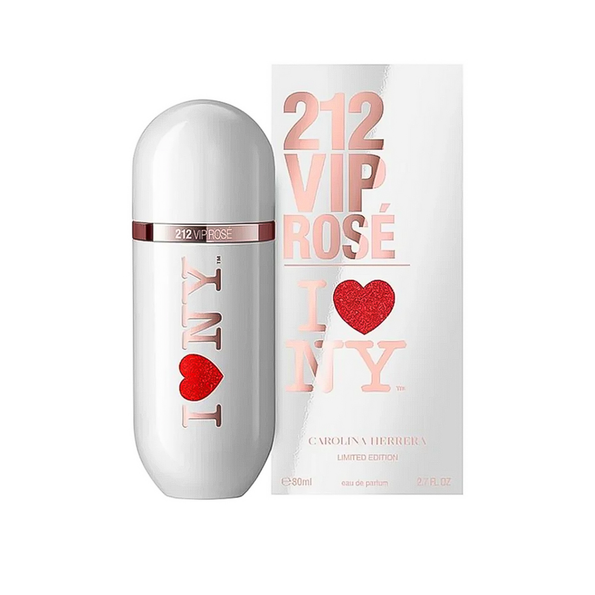 Carolina Herrera 212 VIP Rose I Love NY Women Eau De Parfum 80ml