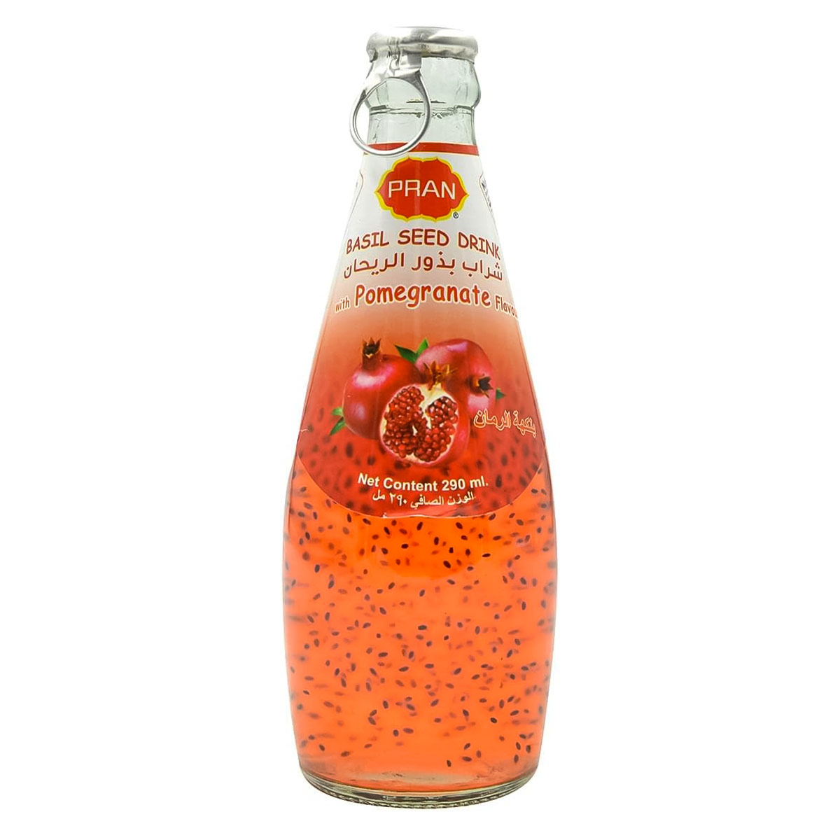 Pran Basil Seed Drink Pomegranate Flavour 290ml