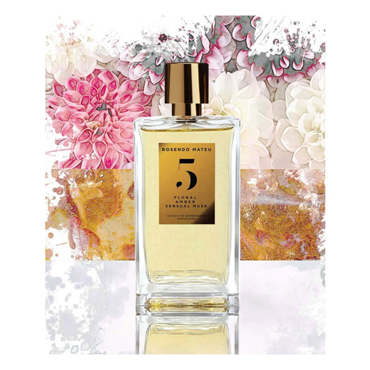 عطر روزيندو ماتيو رقم 5 فلورال أمبر سينشوال مسك للجنسين 100 مل