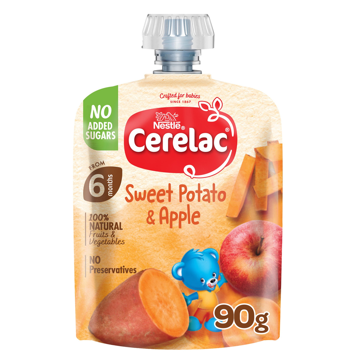 Nestle Cerelac Sweet Potato & Apple Puree 90g