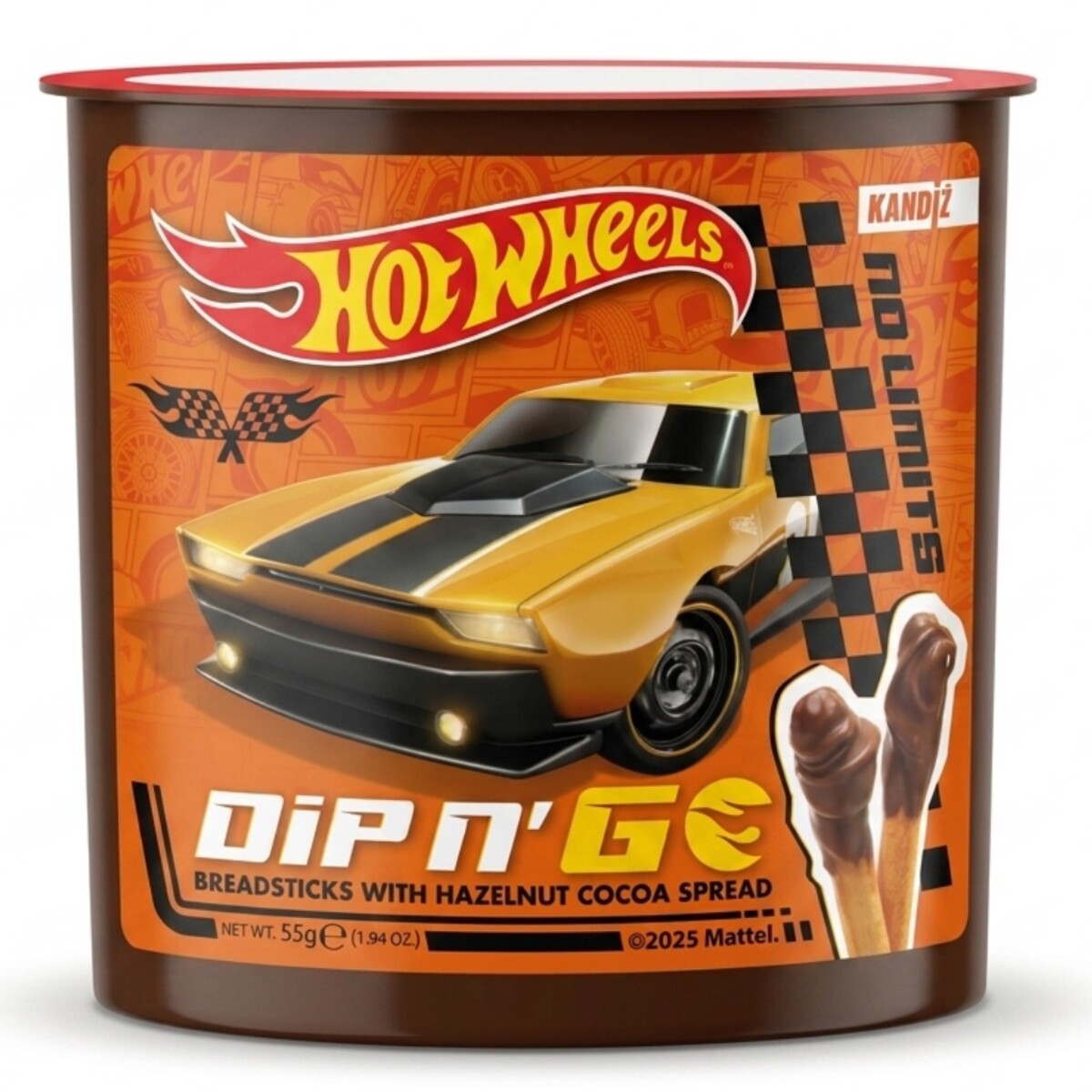 Hot Wheels Dip N Go Breadsticks with Hazelnut Cocoa Spread 55g