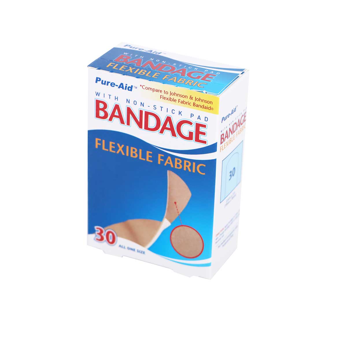 Pure-Aid Bandage Flexible Fabric 30 Strips