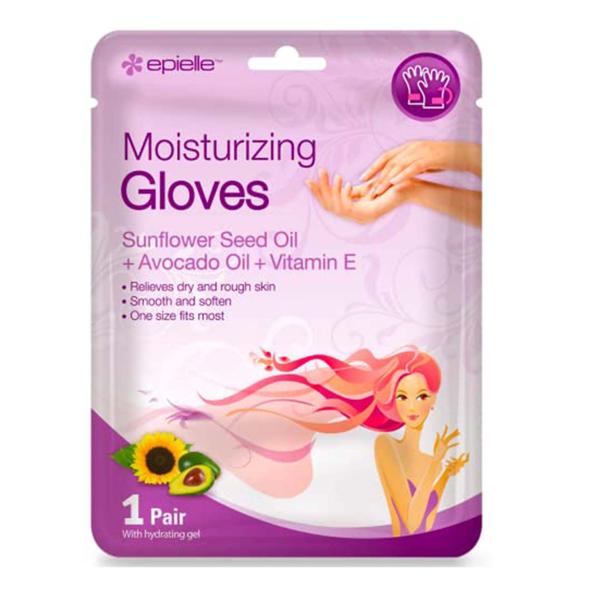 Epielle Moisturizing Gloves 1S