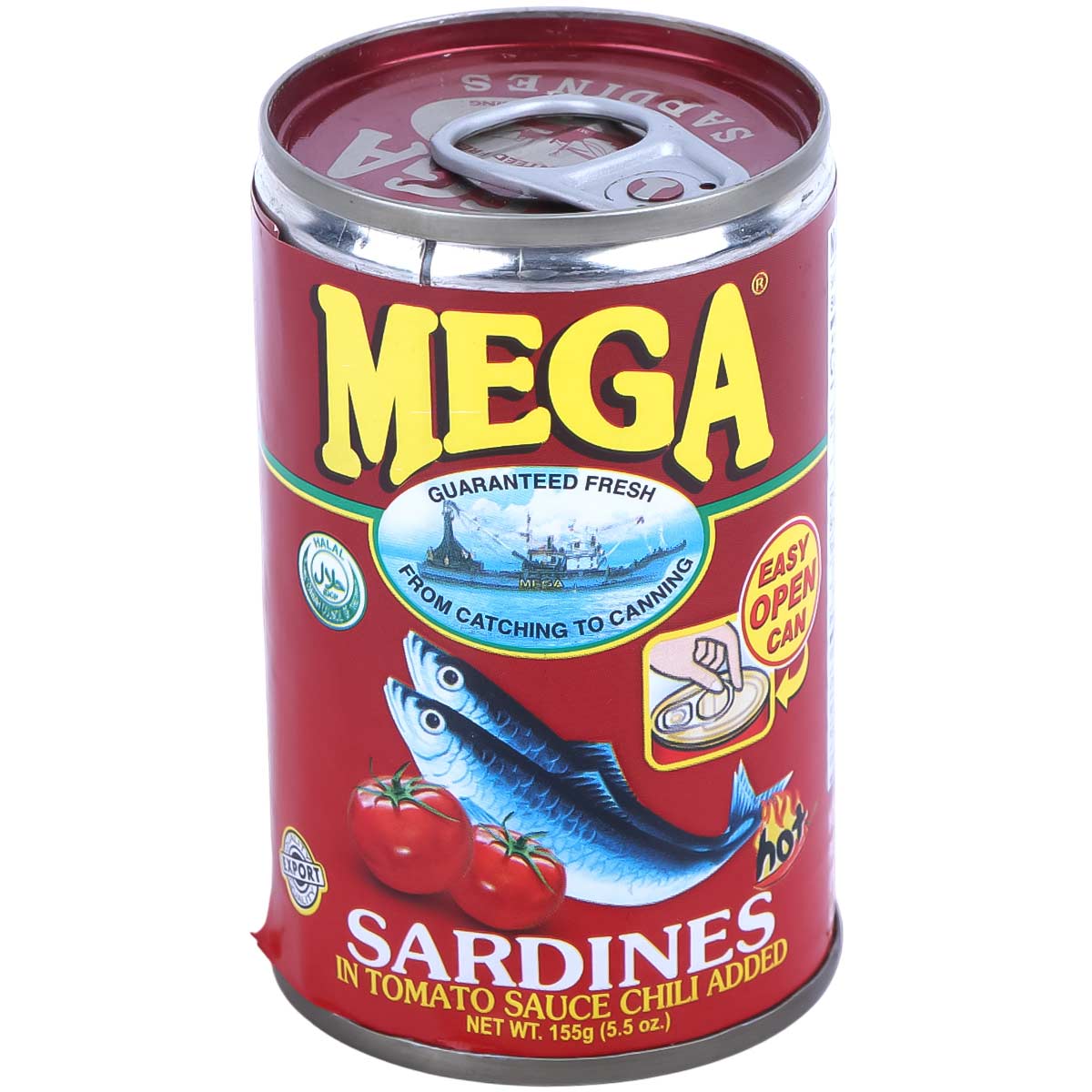 Mega Sardines In Tomato Sauce Chilli Added 155g