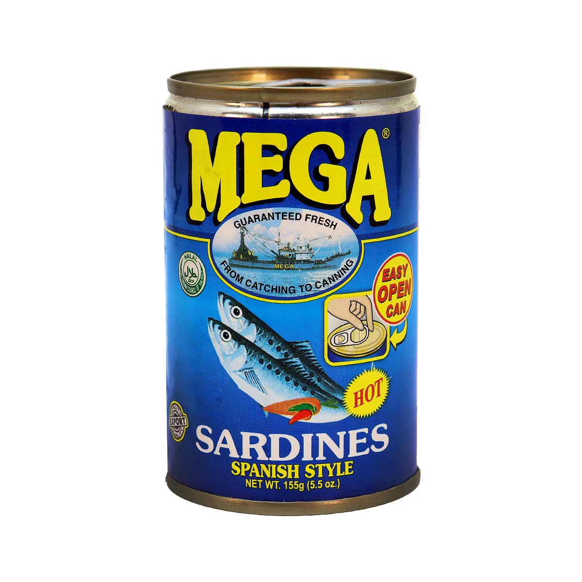 Mega Canned Sardines Spanish Style 155g