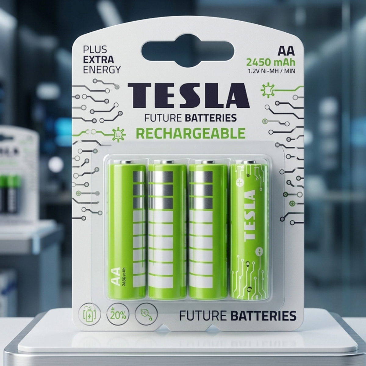 Tesla Alkaline AA Battery 1.2V