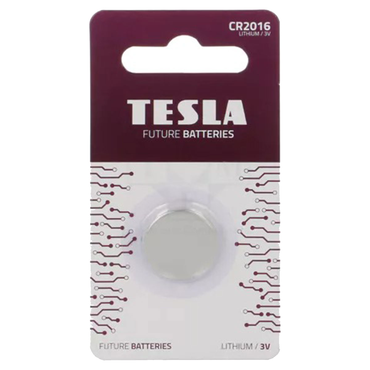 Tesla Lithium CR2016 Battery 3V