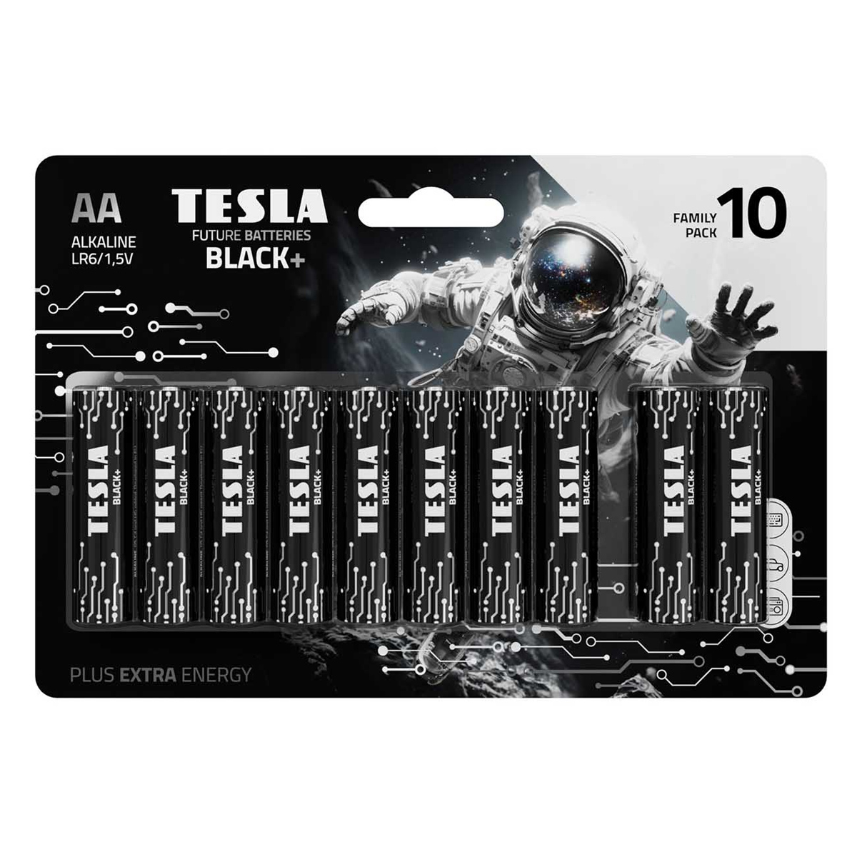Tesla Future Batteries Black+ AA Alkaline Battery