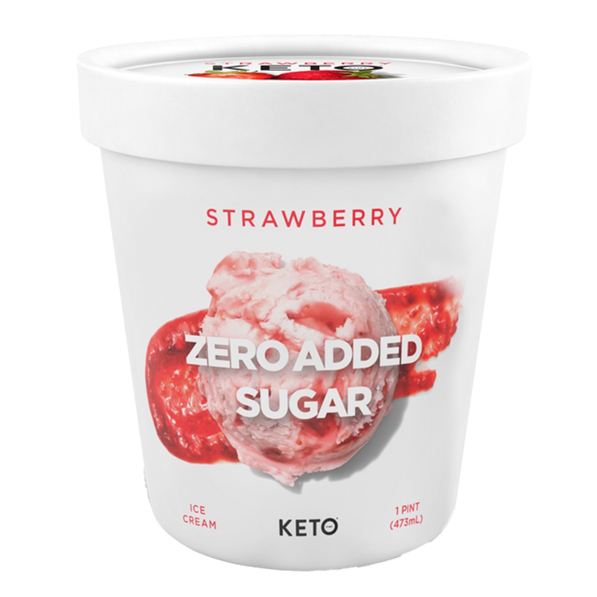 Keto Strawberry Ice Cream 473ml