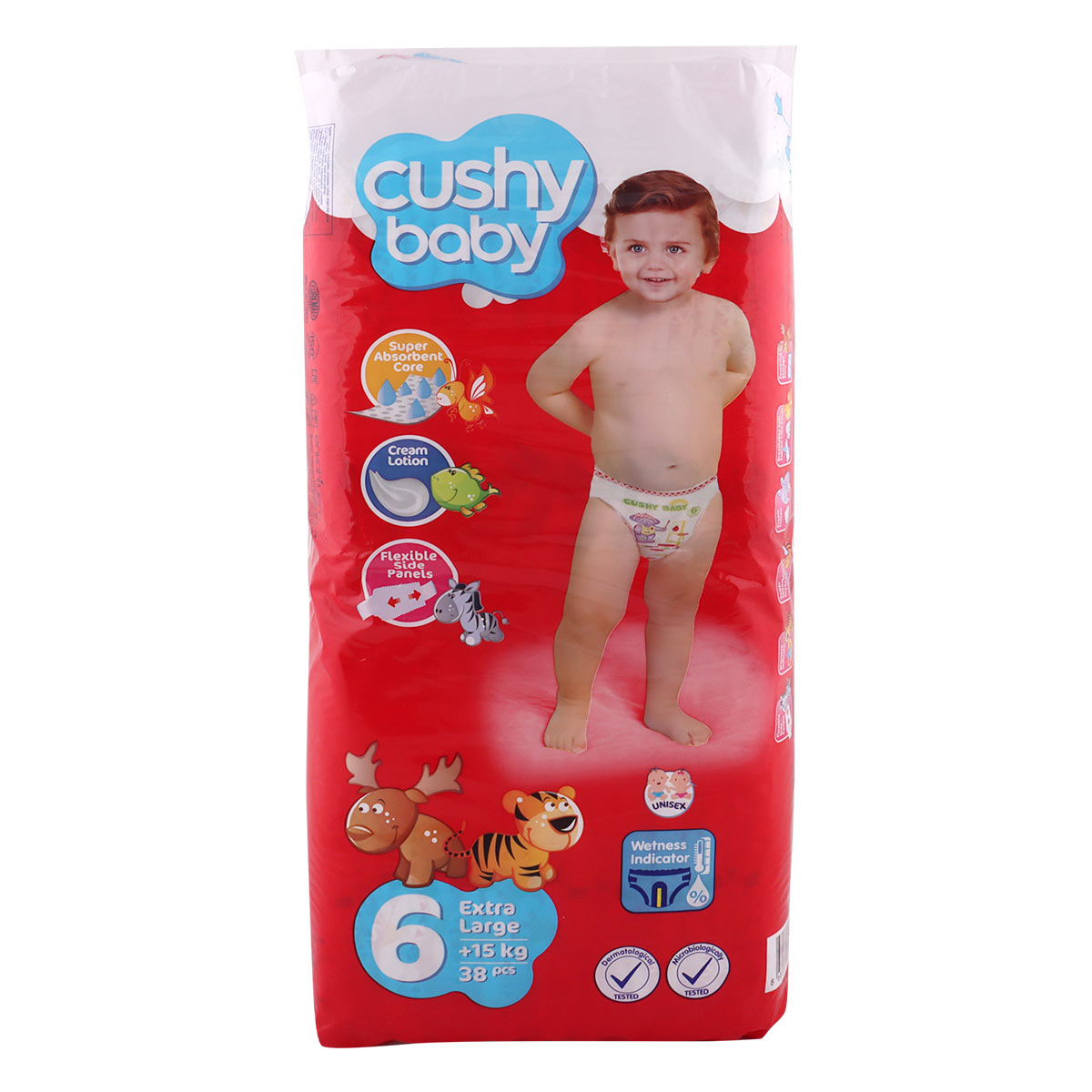 Cushy Baby Jumbo Pack XL Diapers Pack of 38 Pcs