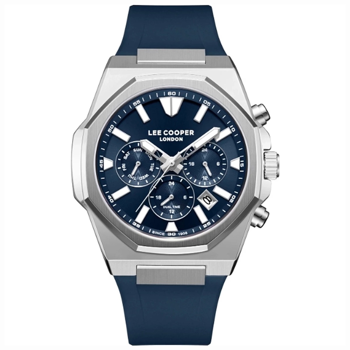 Lee Cooper Mens Multi Function Watch Silicone Strap Dark Blue | Men | Men Watches | Men Formal Watches