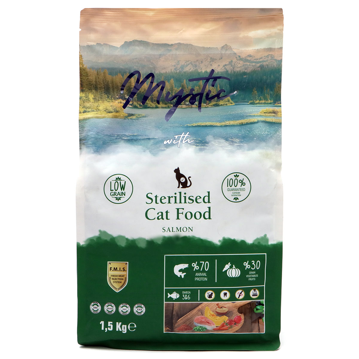 Mystic Sterilized Cat Food Salmon 1.5Kg