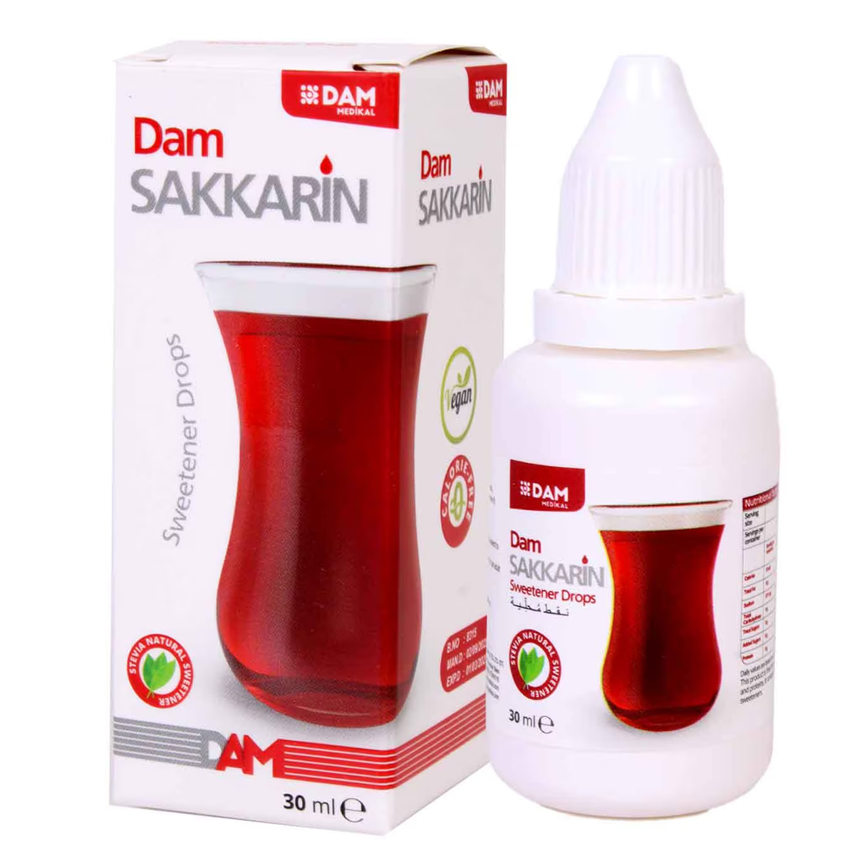 Dam Sakkarin Sweetener Drops 30ml
