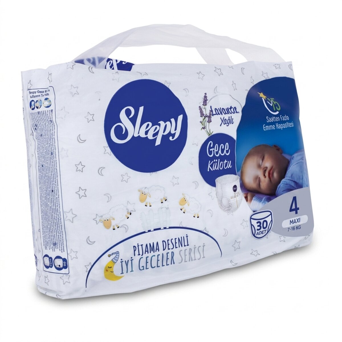 Sleepy Night Pants Maxi 4 30 Pieces
