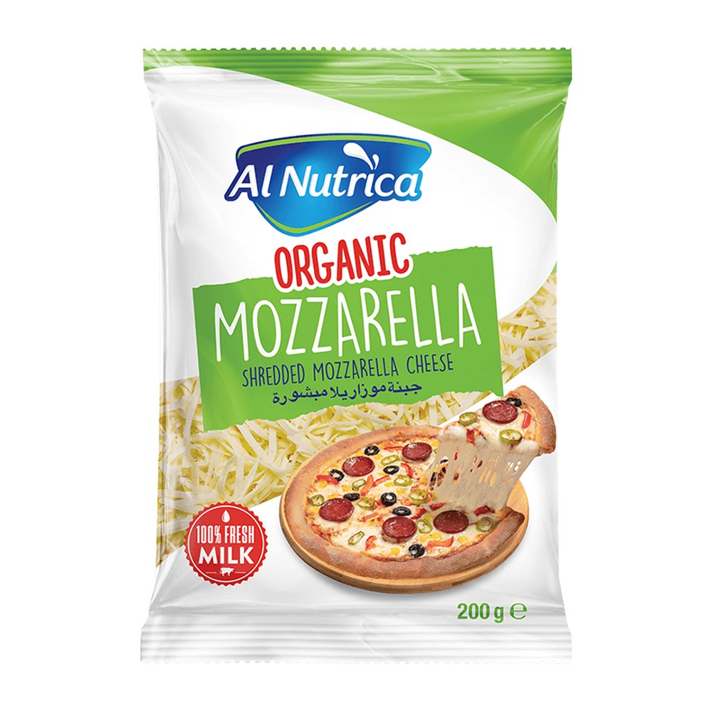 Al Nutrica Organic Mozzarella Cheese Shredded 200g
