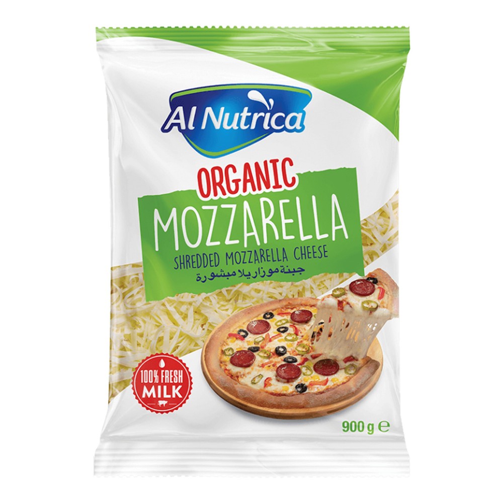 Al Nutrica Organic Shredded Mozzarella Cheese 900g